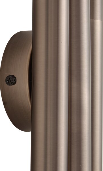 Modern fali lámpa sötét bronz 3-as - Pipes