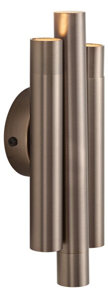 Modern fali lámpa sötét bronz 3-as - Pipes