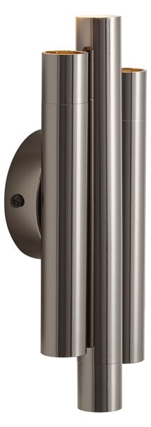 Retro Fali lámpa Gunmetal 3-lámpás - Pipes