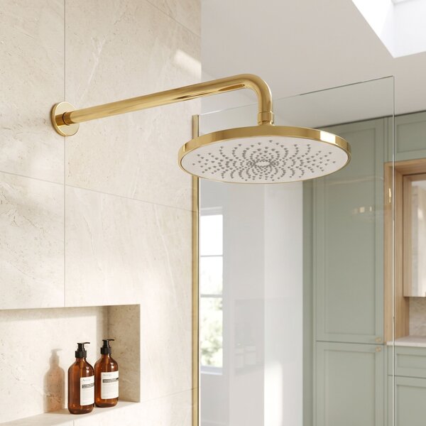 Kerek esőztető zuhanyfej REA JS-021 Gold Brush