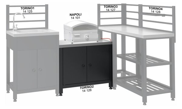 Kültéri konyha modul Torino 2 – Cattara