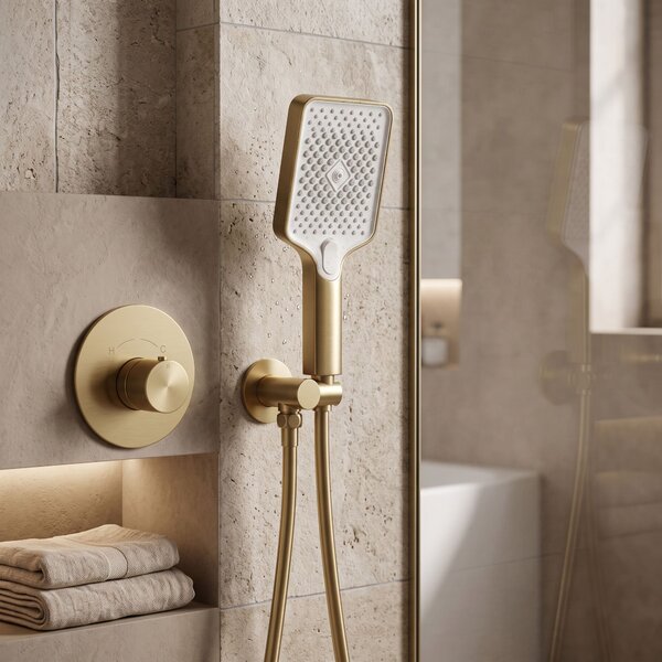 Zuhanyfej Rea JS-031 BRUSH GOLD