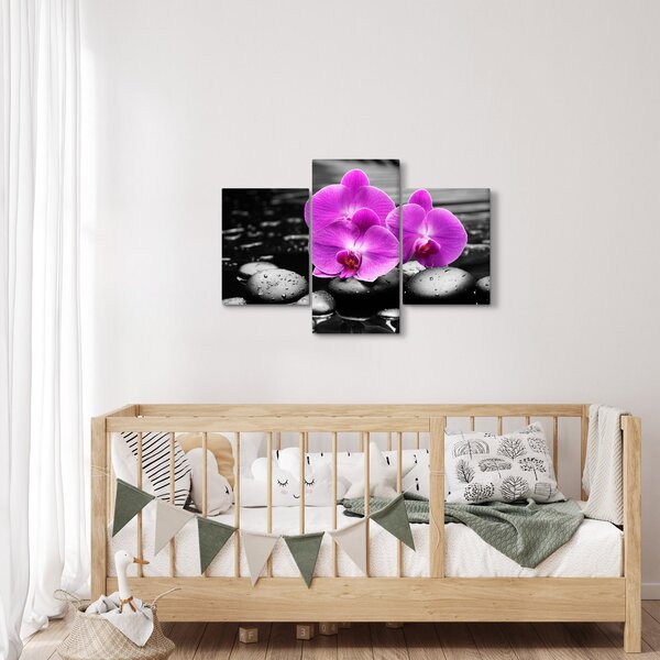 Kép - Lila orchideák (90x60 cm)