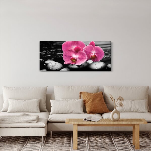 Kép - Rózsaszín orchideák (120x50 cm)