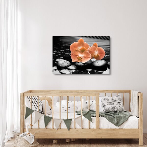 Kép - Narancssárga orchideák (90x60 cm)