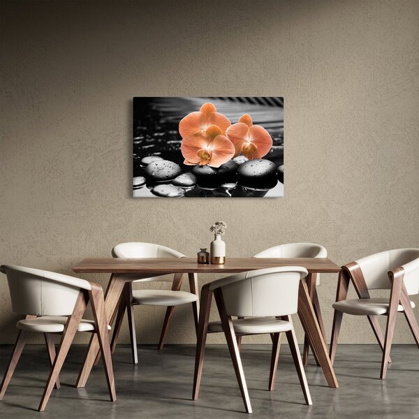 Kép - Narancssárga orchideák (90x60 cm)