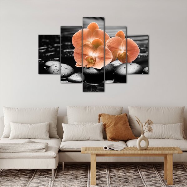Kép - Narancssárga orchideák (150x105 cm)