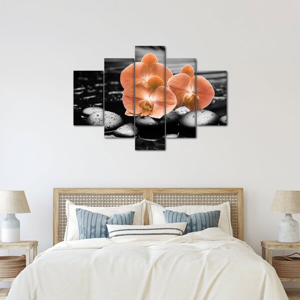 Kép - Narancssárga orchideák (150x105 cm)