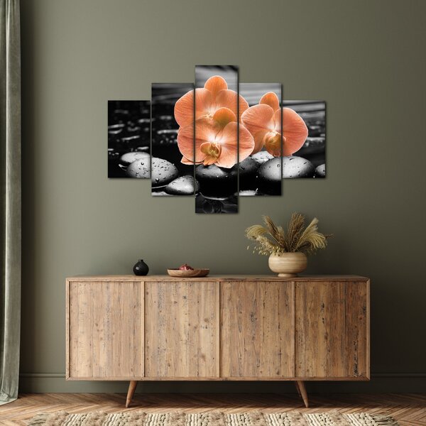Kép - Narancssárga orchideák (150x105 cm)
