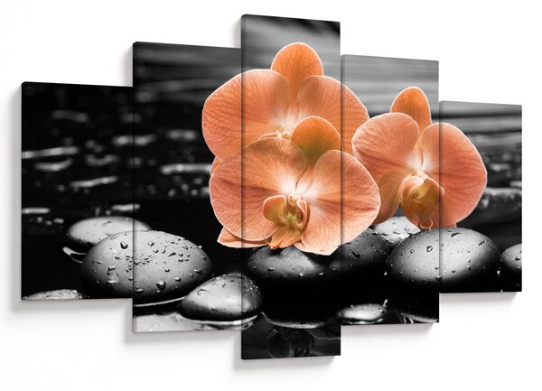 Kép - Narancssárga orchideák (150x105 cm)