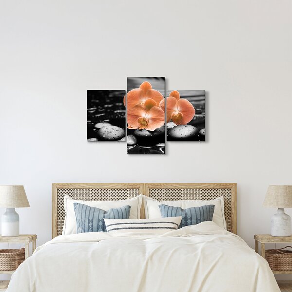 Kép - Narancssárga orchideák (90x60 cm)
