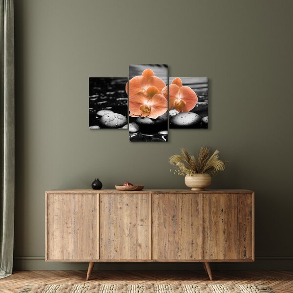 Kép - Narancssárga orchideák (90x60 cm)