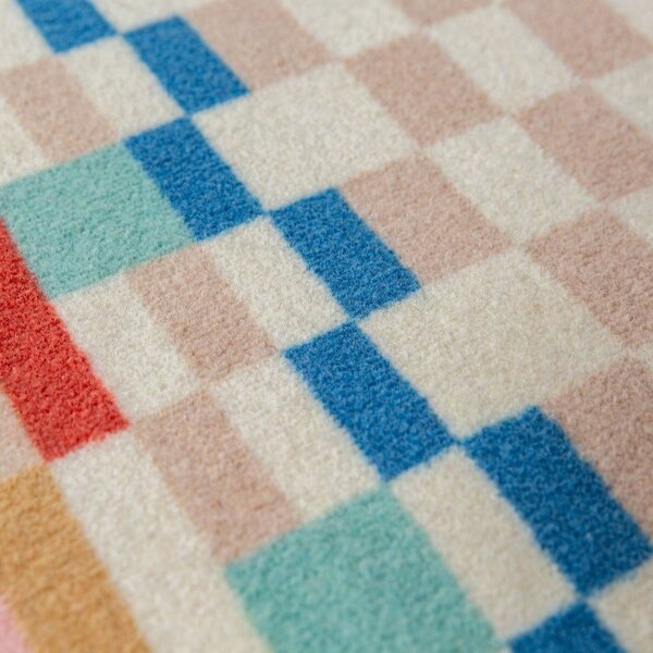 Gyapjúkeverék szőnyeg 180x230 cm Checkered Border – Flair Rugs