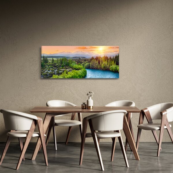 Kép - Erdei hegyvidéki táj (120x50 cm)