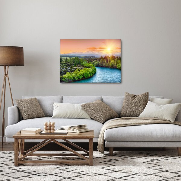 Kép - Erdei hegyvidéki táj (70x50 cm)
