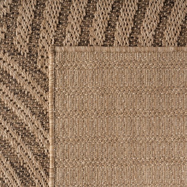 Barna kerek kültéri-beltéri szőnyeg ø 160 cm Timber 1401 – Ayyildiz Carpets
