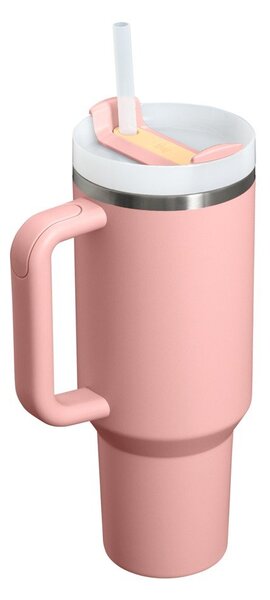 Barackszínű rozsdamentes acél termosz szívószállal 1,18 l Quencher H2.O FlowState™ Tumbler Peach Rose – Stanley