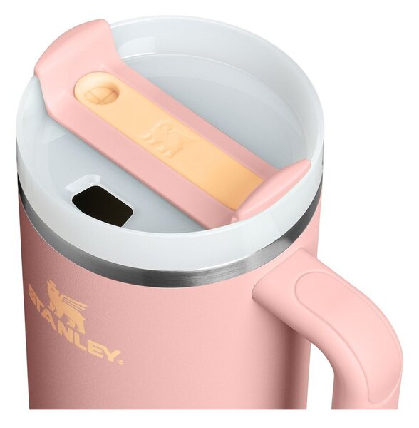 Barackszínű rozsdamentes acél termosz szívószállal 1,18 l Quencher H2.O FlowState™ Tumbler Peach Rose – Stanley