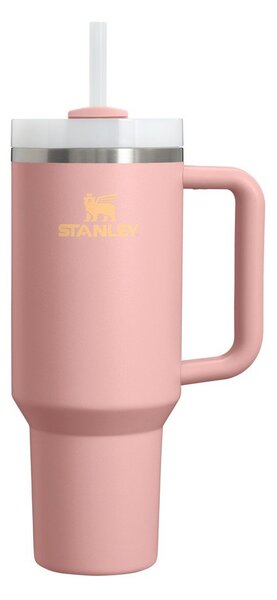 Barackszínű rozsdamentes acél termosz szívószállal 1,18 l Quencher H2.O FlowState™ Tumbler Peach Rose – Stanley