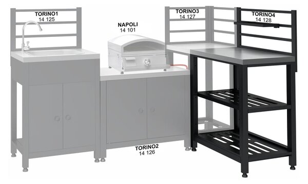 Kültéri konyha modul Torino 4 – Cattara