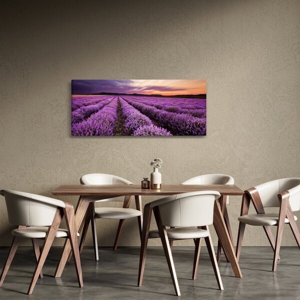 Kép - Levendulamező naplementében (120x50 cm)