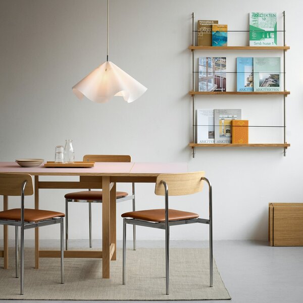 Függőlámpa Moebe, Sinuate, dimmable, Fehér, Nappali, Papír / Karton, Dizájn