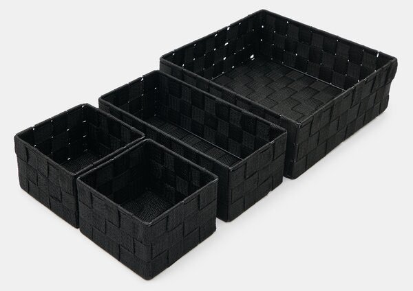 Sinsay - Fonott rendszerezők 4 pack - fekete