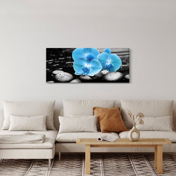 Kép - Kék orchidea (120x50 cm)