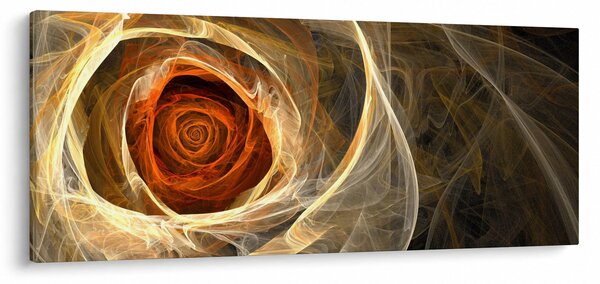 Kép - Absztrakt rózsák tüzes színekben (120x50 cm)