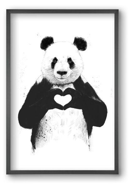 All you need is love - falikép keretben | artbridge