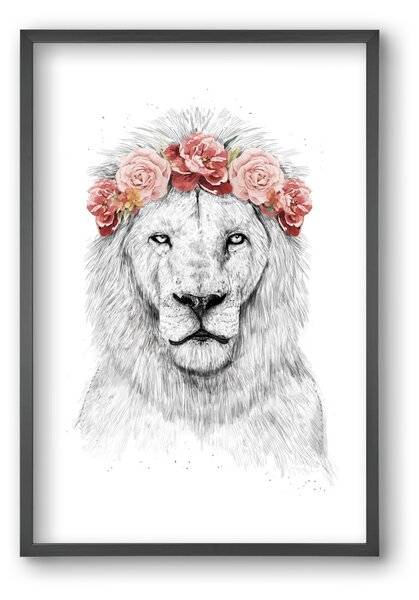 Festival lion - falikép keretben | artbridge