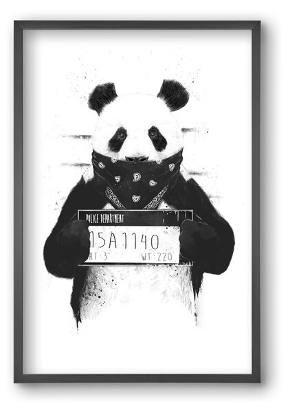 Bad panda - falikép keretben | artbridge