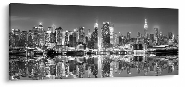 Kép - New York, fekete-fehér (120x50 cm)
