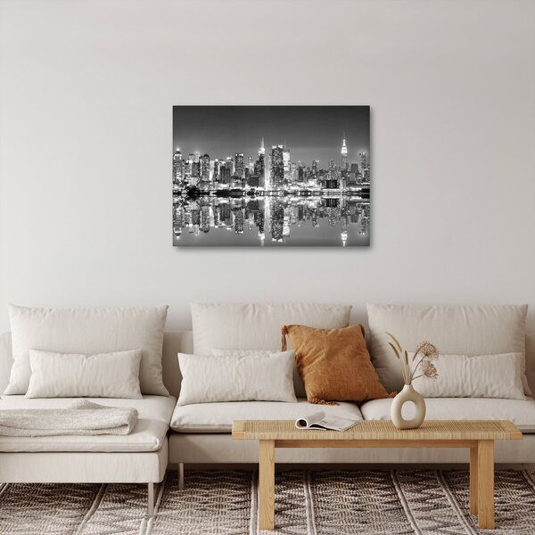 Kép - New York, fekete-fehér (70x50 cm)