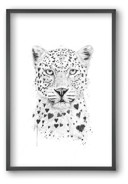 Lovely leopard - falikép keretben | artbridge