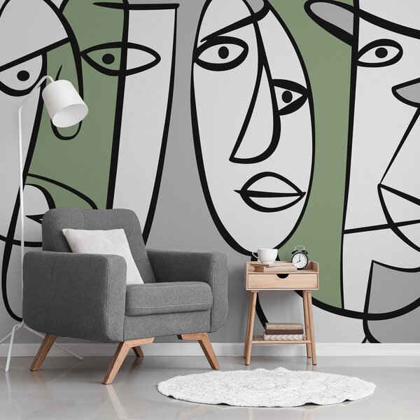 Fotótapéta Absztrakt arcok, Fotótapéta modern, w05504v2 : Uwalls.hu