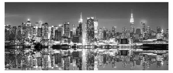 Kép - New York, fekete-fehér (120x50 cm)
