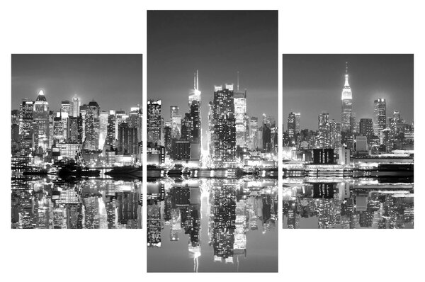 Kép - New York, fekete-fehér (90x60 cm)