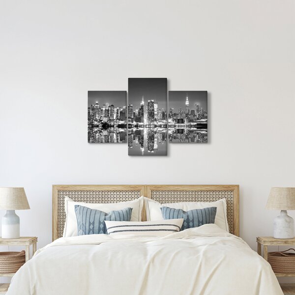 Kép - New York, fekete-fehér (90x60 cm)