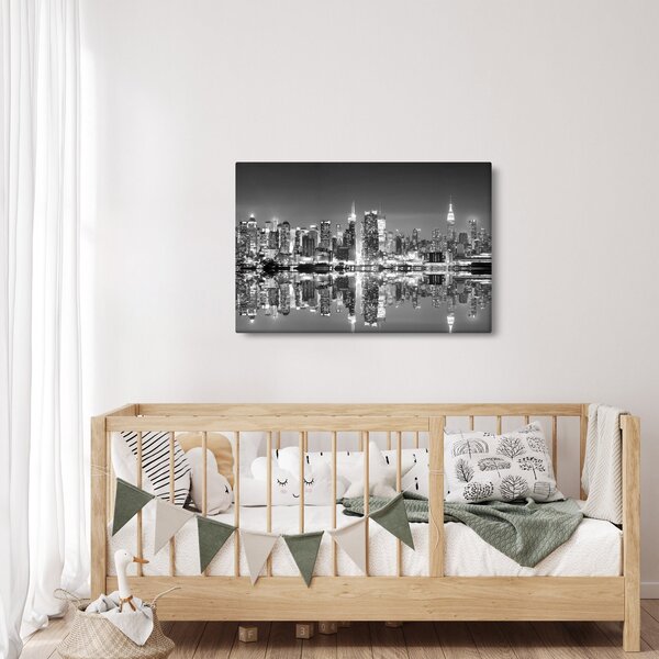 Kép - New York, fekete-fehér (90x60 cm)