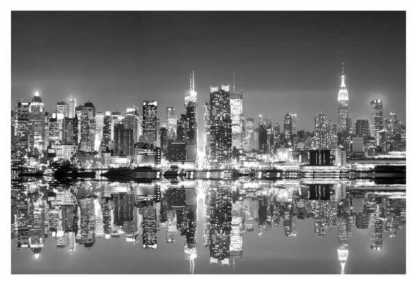 Kép - New York, fekete-fehér (90x60 cm)