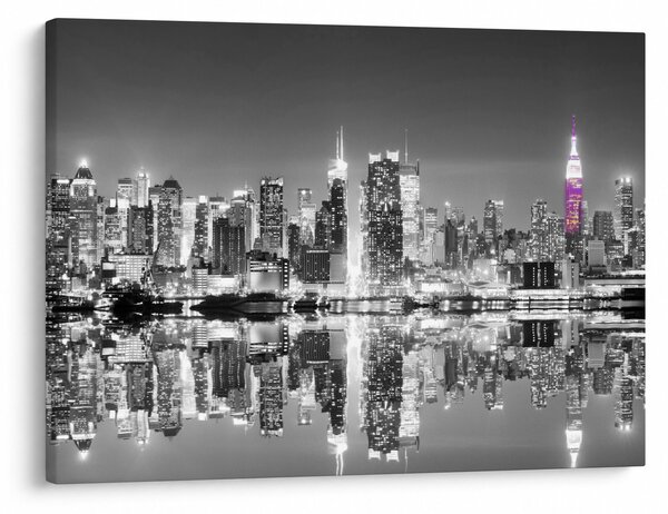 Kép - New York és a lila felhőkarcoló (70x50 cm)