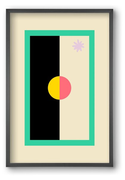 FLOWER FLAG - falikép keretben | artbridge