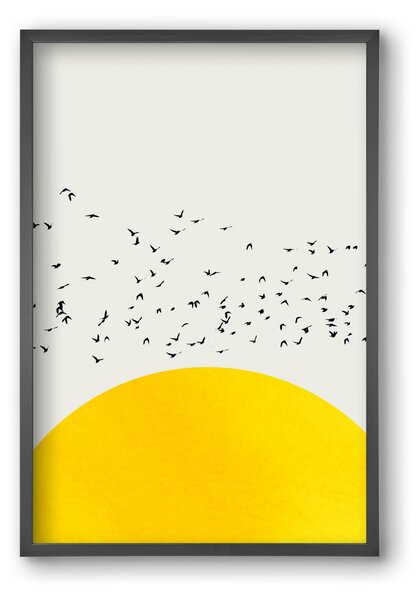 A thousands birds - falikép keretben | artbridge