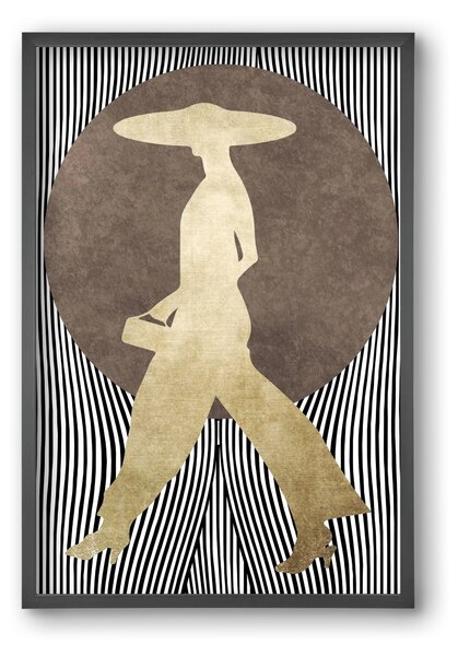 La Madame Noir - falikép keretben | artbridge