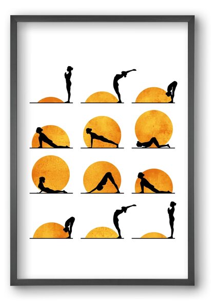 Yoga Sun - falikép keretben | artbridge