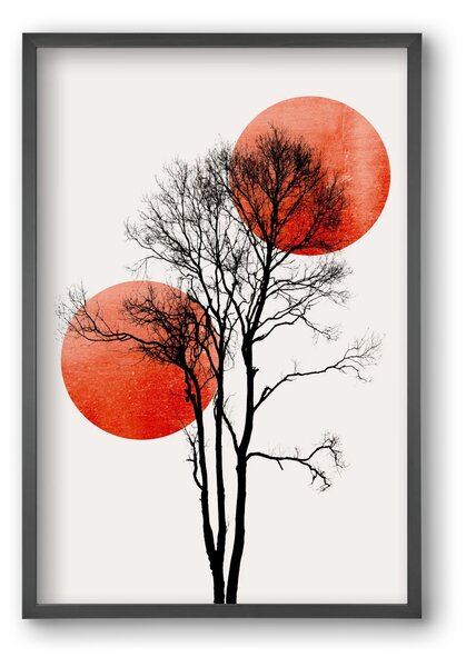 Sun and Moon hiding - falikép keretben | artbridge