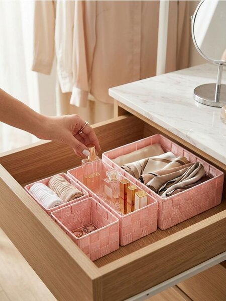 Sinsay - Fonott rendszerezők 4 pack - pasztellpink