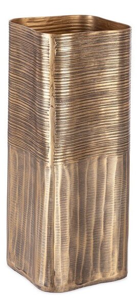 Aranyszínű fém kézzel készített váza (magasság 31,5 cm) Reel – Bizzotto