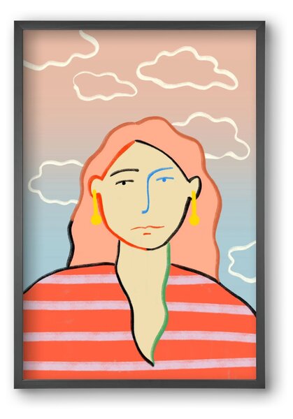HEAD IN THE CLOUDS - falikép keretben | artbridge